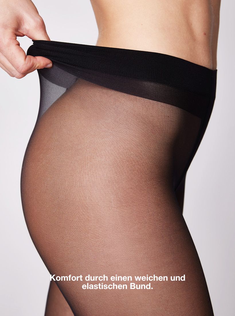 20 den Strumpfhose mit komfortablem Bund. Super weich und elastisch