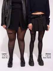 Die Strumpfhosen von saint sass erhältlich in den Größen XS-XL.