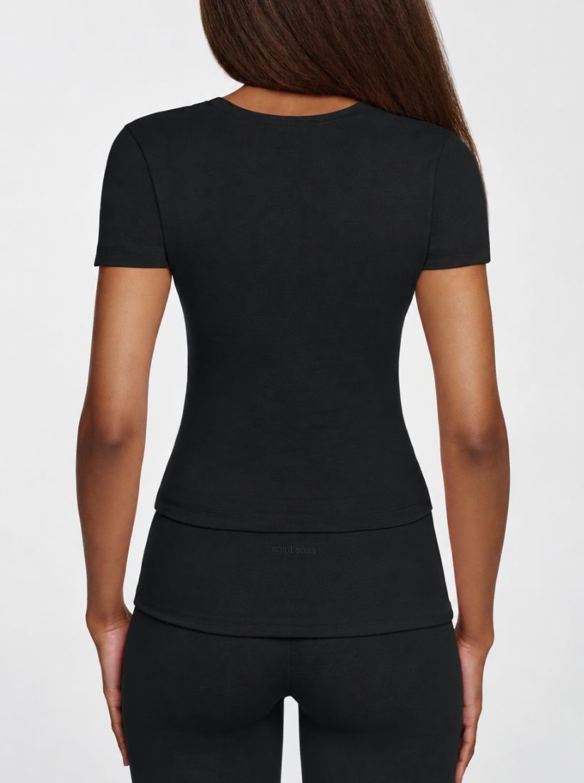 Everyday Cotton Baby Tee - black
