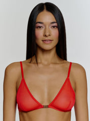 Gigi Mesh Bralette Red