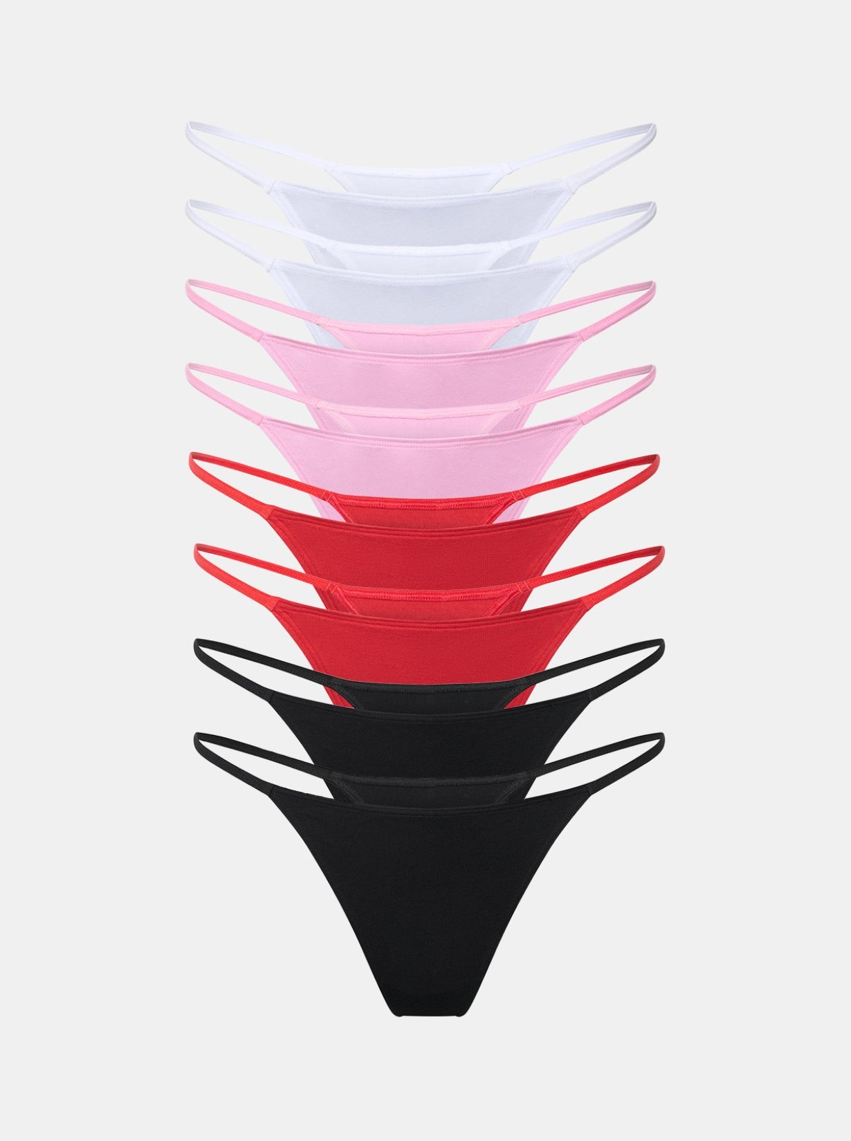 Joom String Everyday Cotton String – 8-Pack | White, Red, Black, Pink | saint sass ...