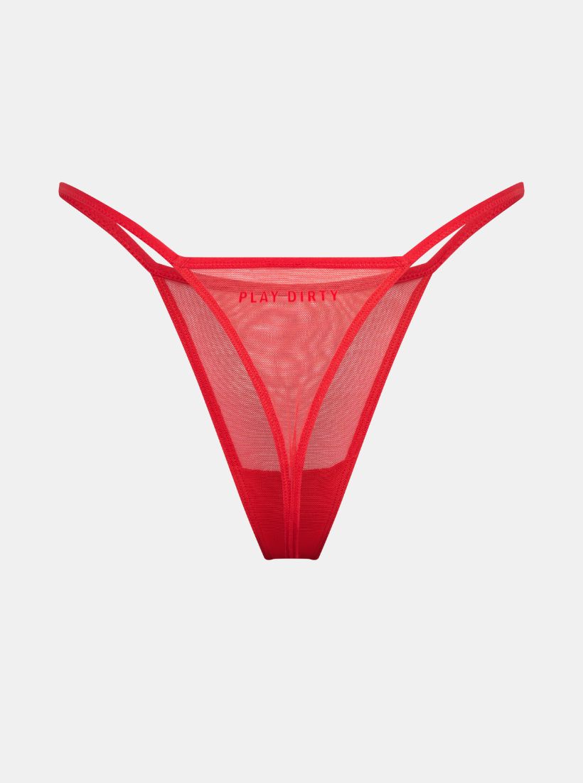 Play Dirty Thong - Red