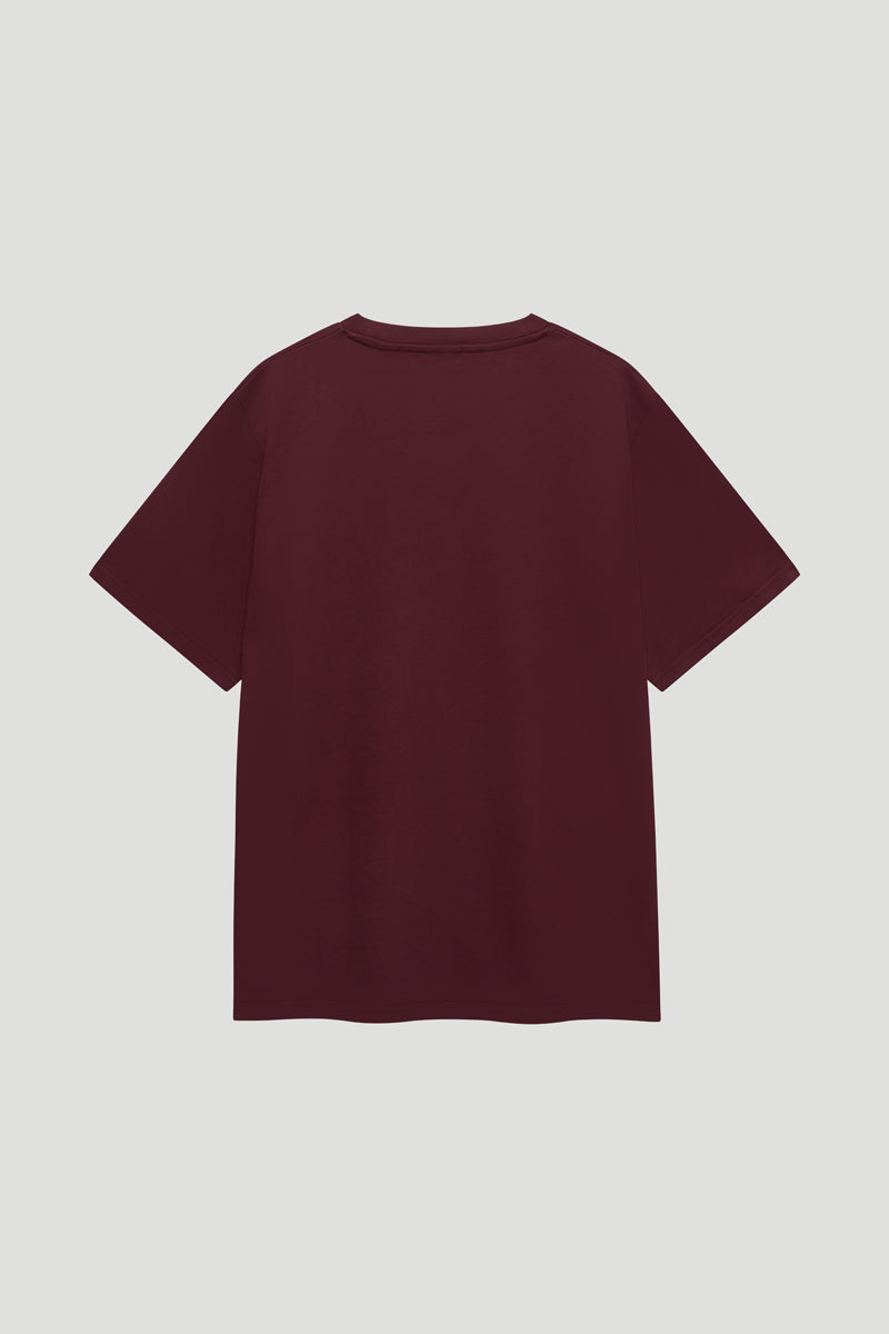 T-shirt BF pour fille, marron aubergine