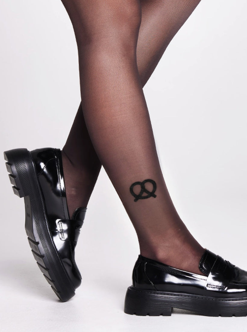 Collants Brezel Oktoberfest I 40 den I semi transparent I saint sass