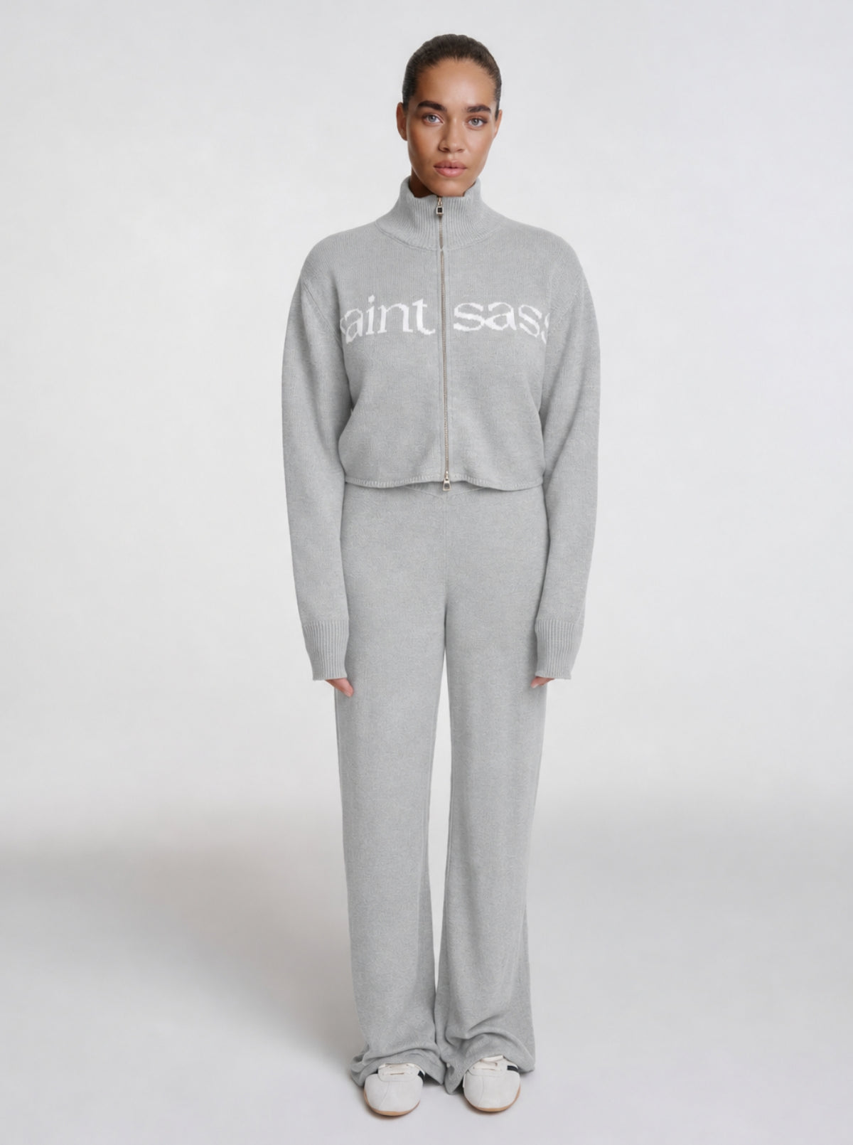 Camille Knit Pants - Grey