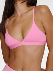 Everyday Cotton Bralette - Pink