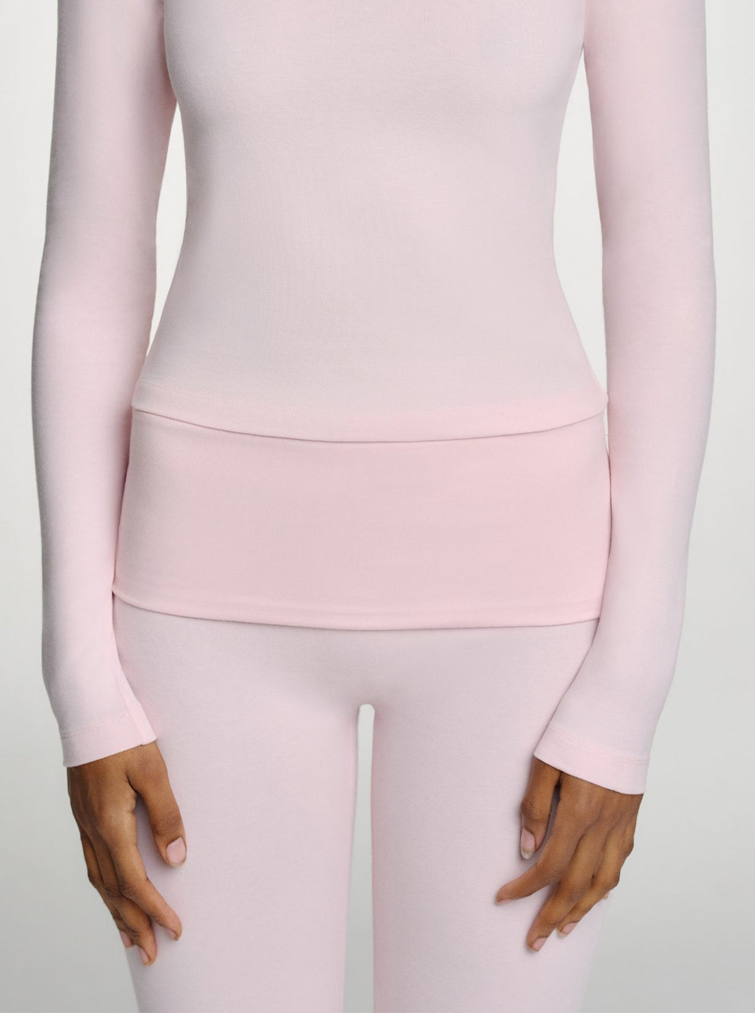 Everyday Cotton Flared Pants - pink