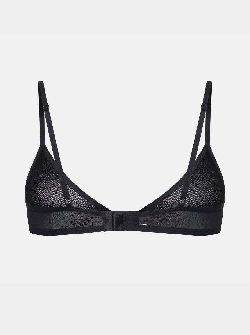 Gigi Mesh Bralette Schwarz – Rückansicht