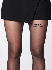 Strumpfhose Heartbreaker von saint sass. 40 den in schwarz.