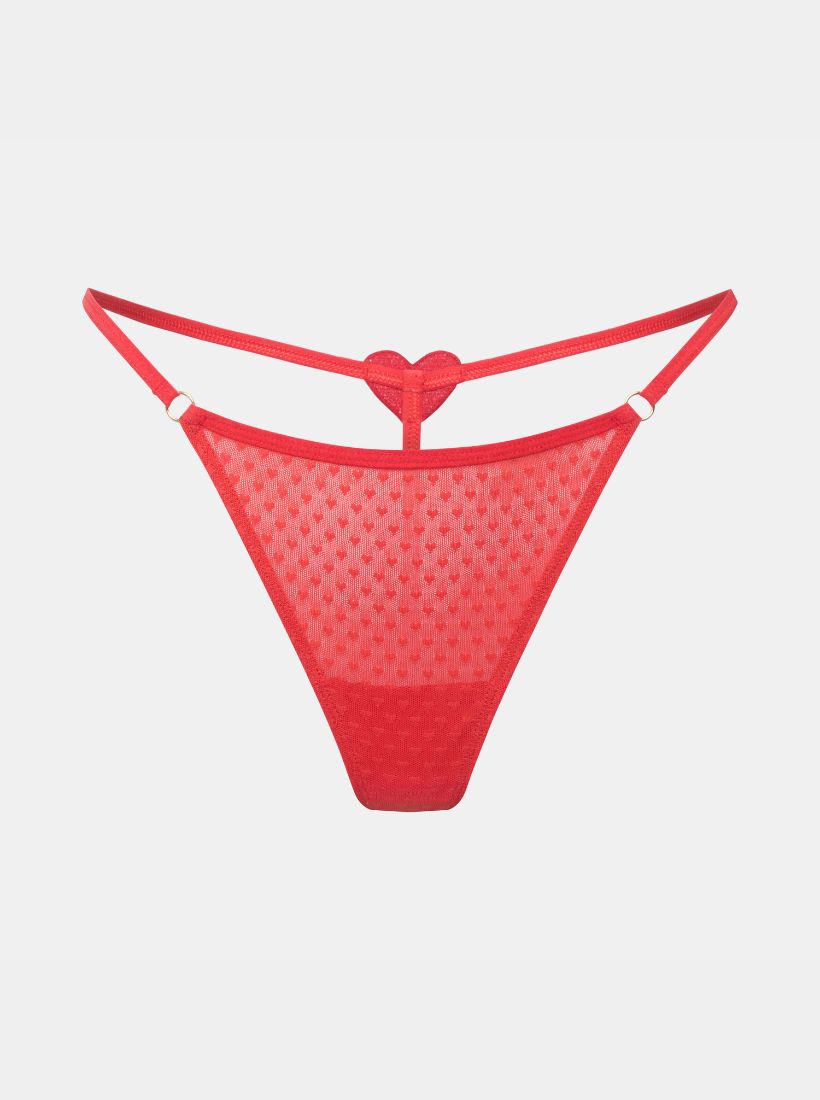 Heart Briefs | String | Mesh | red | saint sass – saint sass®