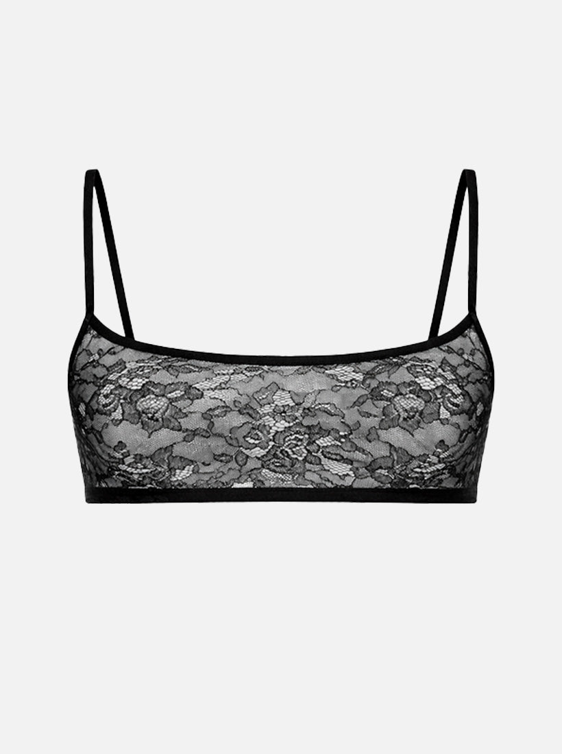 Nomi Lace Scoop Bralette - Black