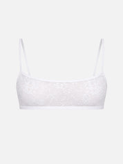 Nomi Lace Scoop Bralette - White