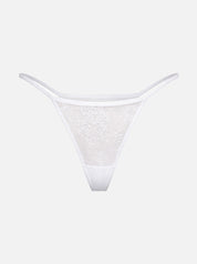 Nomi Lace Thong - White
