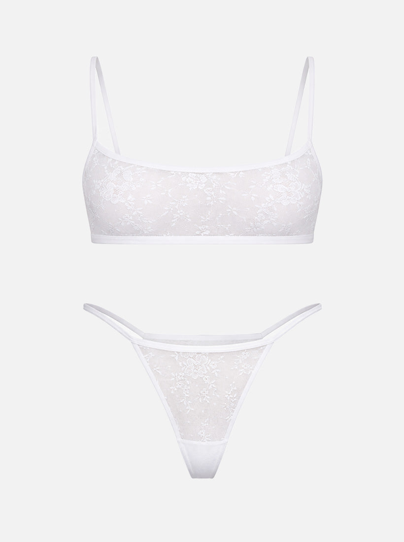 Nomi Lace Set - White