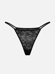 Nomi Lace Thong - Black