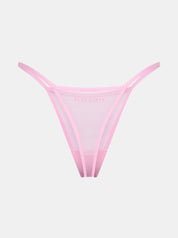 Pinker Mesh Slip von saint sass mit Statement PLAY DIRTY hinten. In weicher, anschmiegsamer Qualität und moderner, figurbetonter Passform.