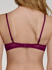 Gigi Mesh Bralette - Plum Red