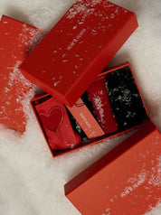 Geschenkbox mit 4 hochwertigen sexy Slips. Perfekt für die Weihnachtszeit zum verschenken. 