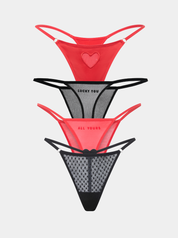 Vier verschiedene hochwertigen sexy Slips mit Statements drauf. Perfekt für die Weihnachtszeit zum verschenken. 