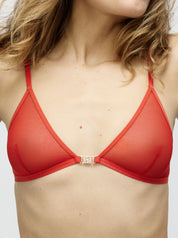Gigi Mesh Bralette Red