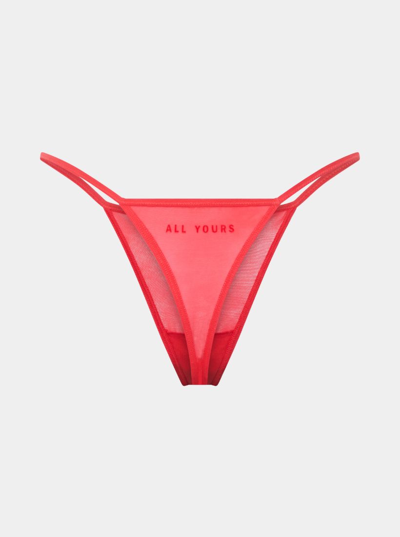 All Yours Thong - Red