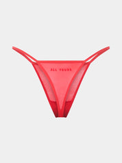 All Yours Thong - Red