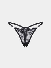Everyday Lace Thong - Black