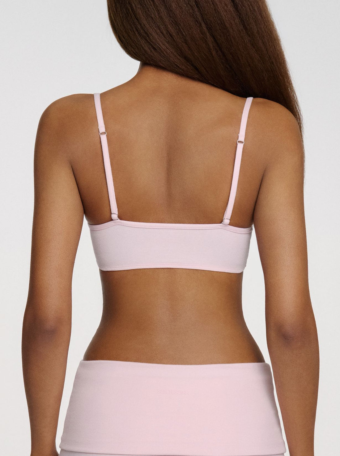 Everyday Cotton Scoop Bralette - pink