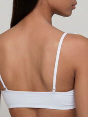 Everyday Cotton Lace Bralette - White