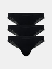 Everyday Cotton Spitzen-Brazilian (3er Pack)