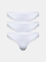Everyday Cotton Spitzen-Brazilian (3er Pack)