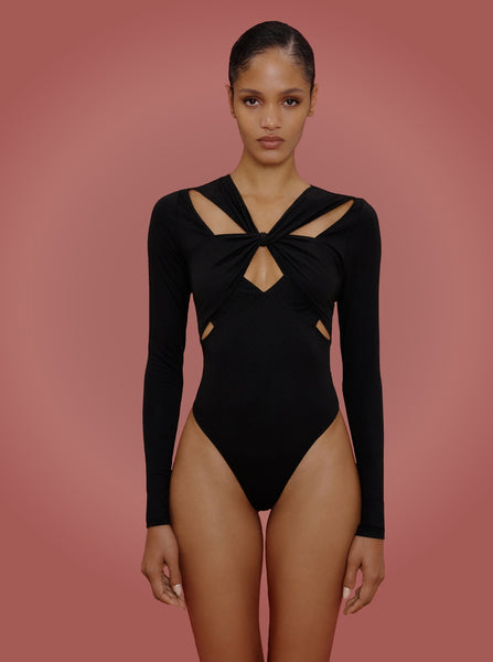 Jersey Bodysuit | with cut outs | Cotton | saint sass – saint sass®