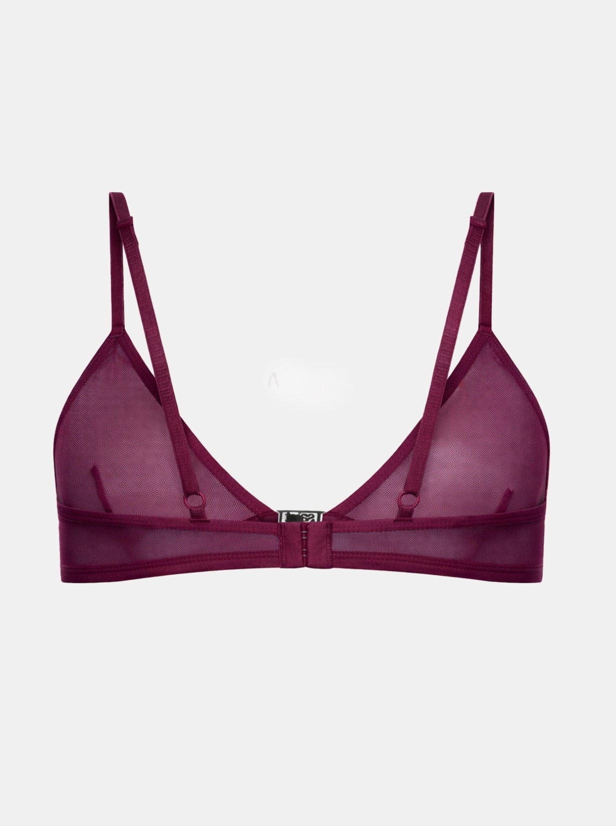 Gigi Mesh Bralette - Plum Red