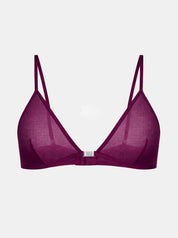 Gigi Mesh Bralette - Plum Red