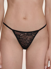 Nomi Lace Thong - Black