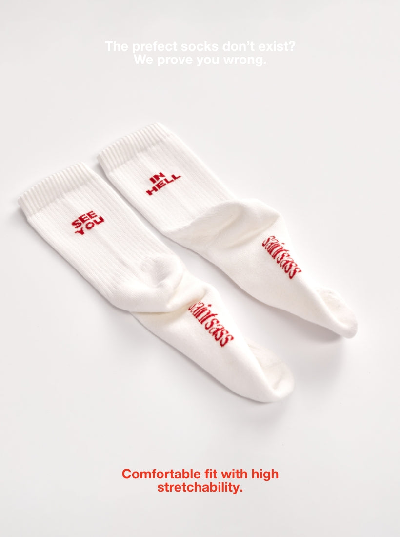 Wir haben die perfekten Socken für dich mit Statement und angenehmer Passform durch hohe Dehnbarkeit.