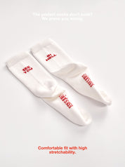Wir haben die perfekten Socken für dich mit Statement und angenehmer Passform durch hohe Dehnbarkeit.