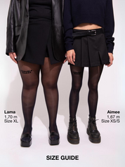 Eine Strumpfhose, mehrere Größen. Die Statement Strumpfhosen von saint sass gibt es von XS - XL.